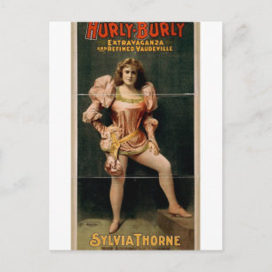 Carte Postale Hurly Burly, Théâtre Rétro 'Sylvia Thorne'
