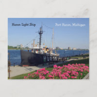 Carte postale Huron Lightship