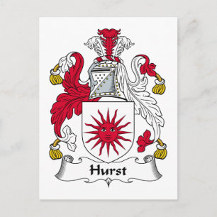 Carte Postale Hurst Family Crest