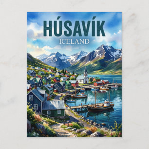 Carte Postale Húsavík Islande