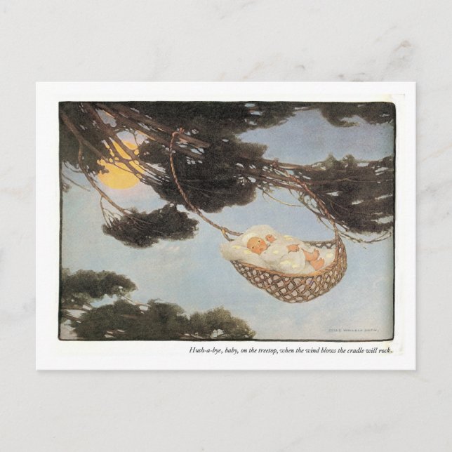 Carte Postale Hush-a-Bye, Baby Nursery Rhyme (Devant)