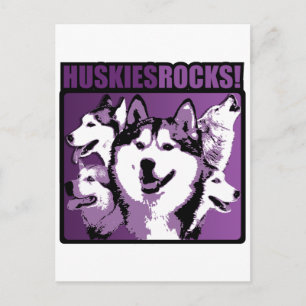 Carte Postale Huskies Rock !