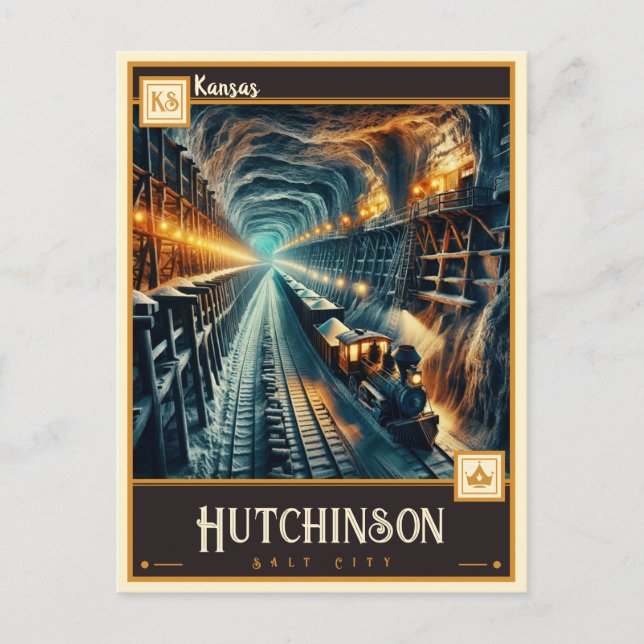 Carte Postale Hutchinson, Kansas  | Vintage (Devant)