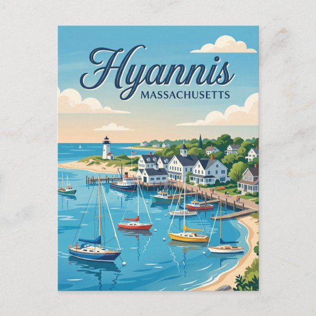 Carte Postale Hyannis, Massachusetts (Devant)