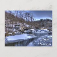 Carte postale Hyde Wisconsin Mill Vue Pittoresque