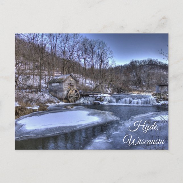 Carte postale Hyde Wisconsin Mill Vue Pittoresque (Devant)