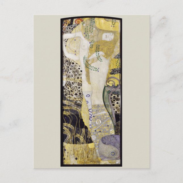 Carte Postale Hydra (aka Water Serpents I) par Gustav Klimt (Devant)