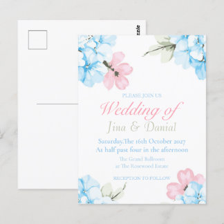 Carte Postale Hydrangeas Pastel Bloom