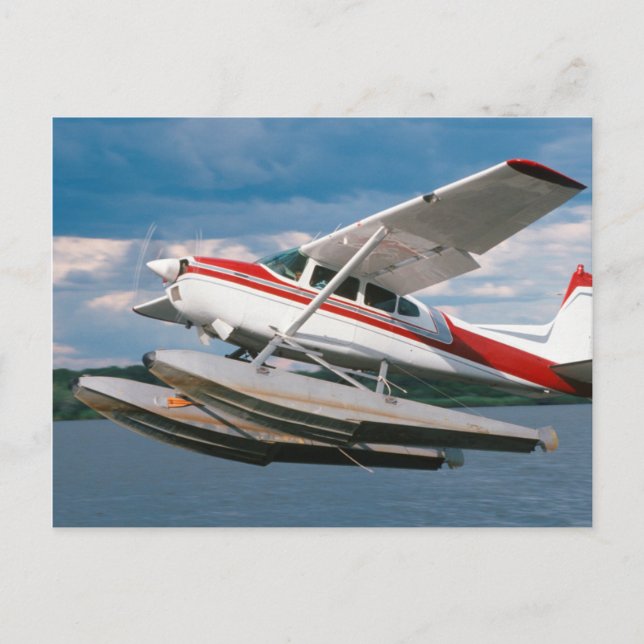 Carte Postale Hydravion décollant, Chutes Victoria, Zimbabwe (Devant)