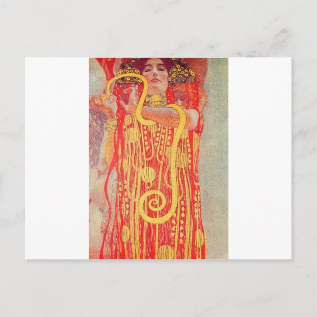 Carte Postale Hygieia par Gustav Klimt (Devant)