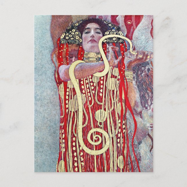 Carte Postale Hygieia par Gustav Klimt (Devant)