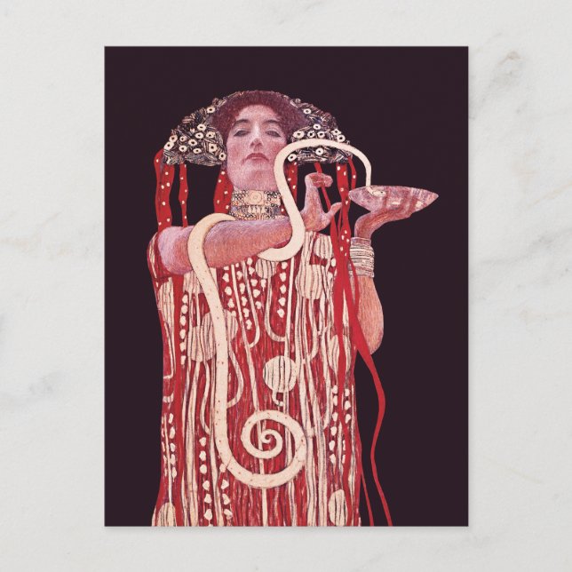 Carte Postale Hygieia par Gustav Klimt (Devant)