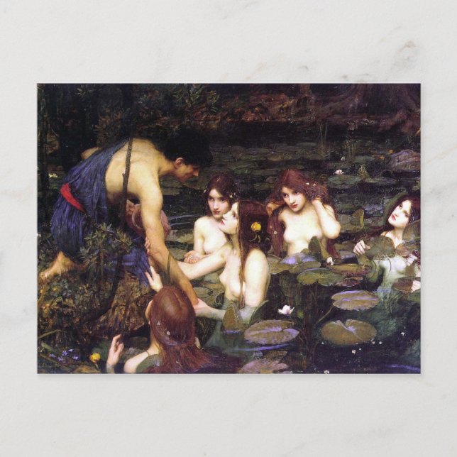 Carte Postale Hylas et la nymphe (Devant)