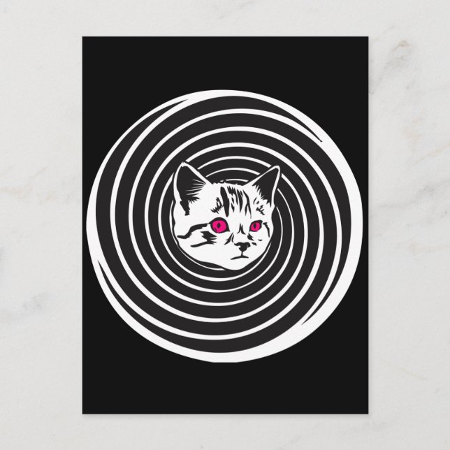 Carte Postale Hypno-Cat (Devant)