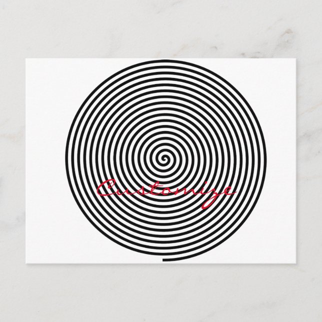 Carte Postale Hypnose ronde Spirale Thunder_Cove (Devant)