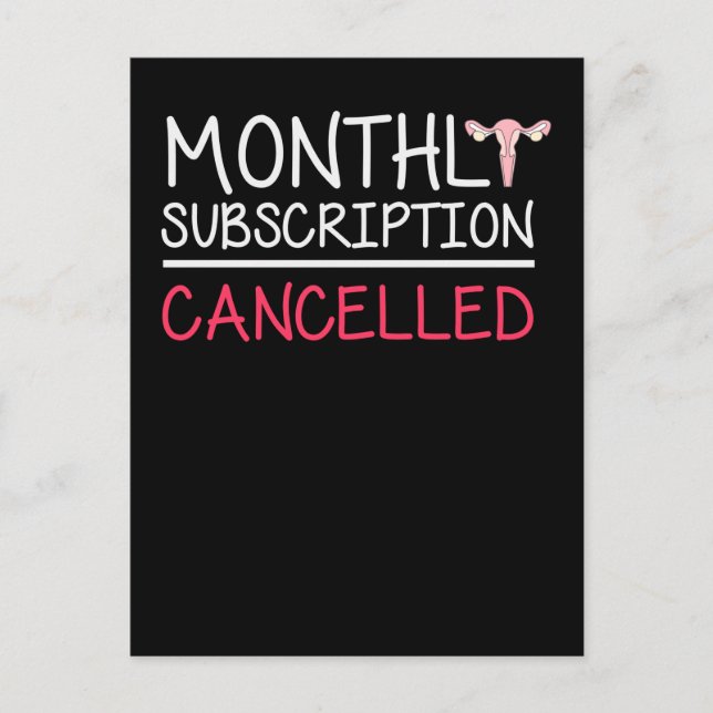 Carte Postale Hystérectomie drôle Soutien Ablation de l'utérus (Devant)