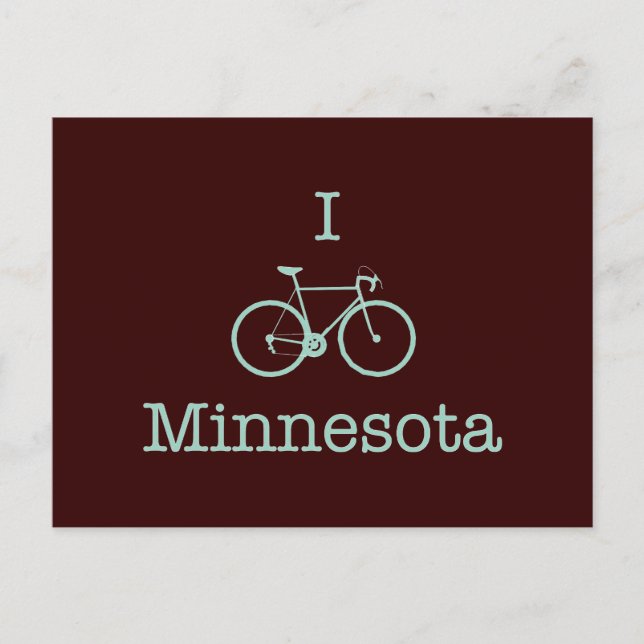 Carte Postale I Bike Minnesota (Devant)