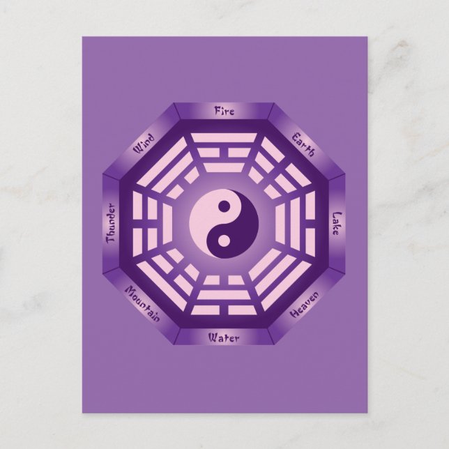 Carte Postale I Ching Yin Yang (Devant)