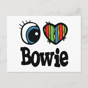Carte Postale I Coeur (Amour) Bowie
