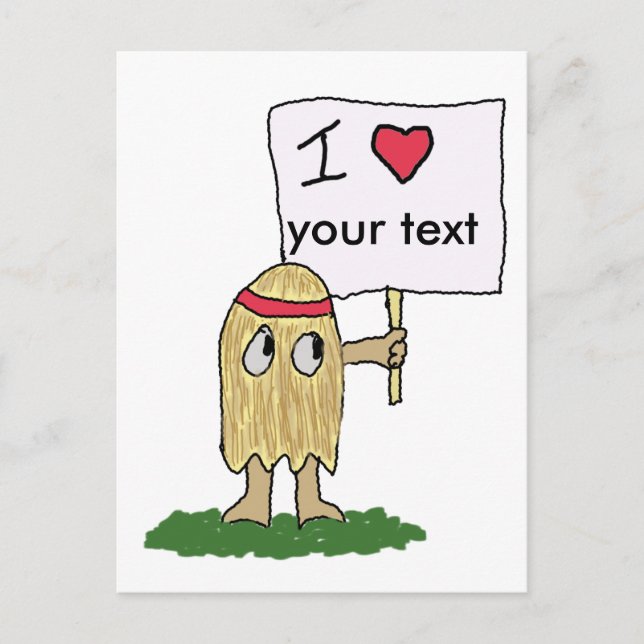 Carte Postale I (coeur) Hippie Dippy Hippie (Devant)