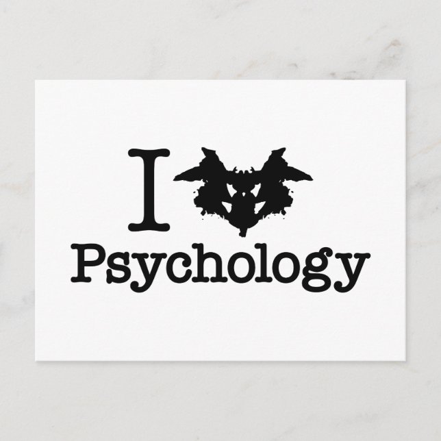 Carte Postale I Coeur (Rorschach Inkblot) Psychologie (Devant)