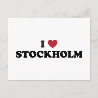 Carte Postale I Coeur Stockholm Suède
