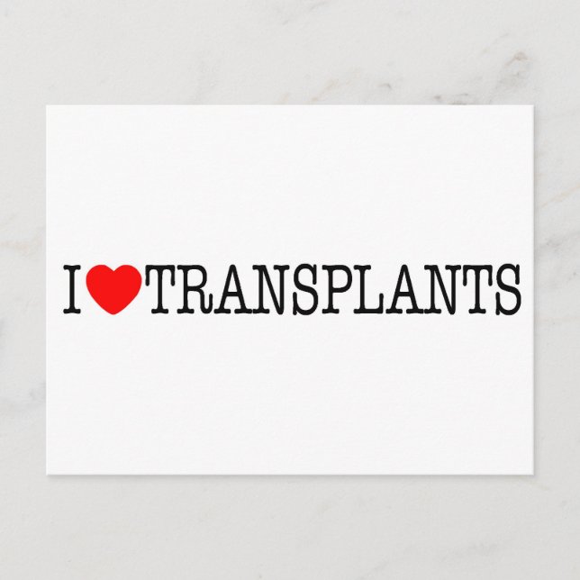 Carte Postale I coeur Transplants (Devant)
