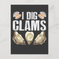 I Creg Clams Drôle Clamming Shell Raking Sea Food