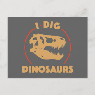 Carte Postale I Dig Dinosaures