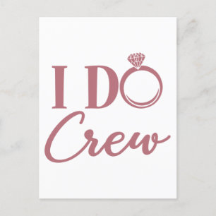 Carte Postale I Do Crew - Bachelorette Party Mariage