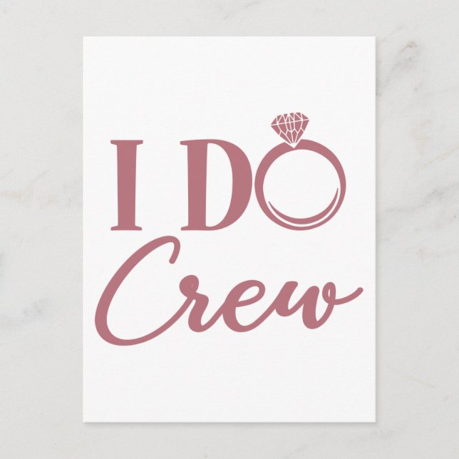 Carte Postale I Do Crew - Enterrement de vie de jeune fille Mari (Devant)