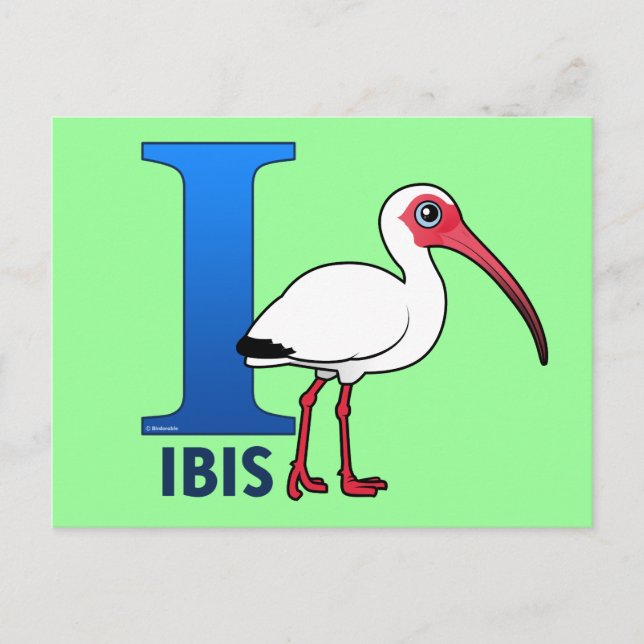 Carte Postale I est pour Ibis (Devant)