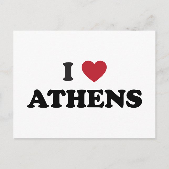 Carte Postale I Heart Athènes Grèce (Devant)