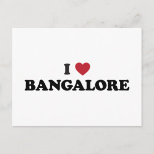 Carte Postale I Heart Bangalore Inde