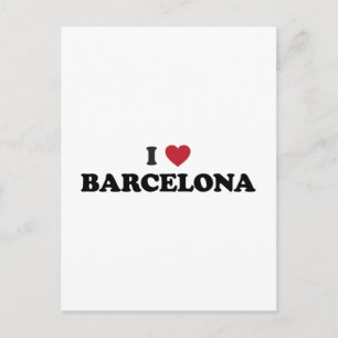 Carte Postale I Heart Barcelona Espagne