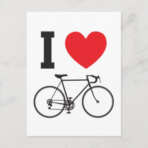 Carte Postale I Heart Bicycle