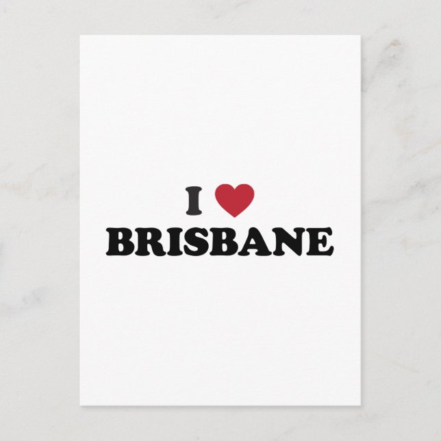 Carte Postale I Heart Brisbane Australie (Devant)