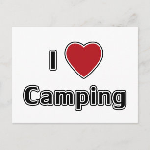 Carte Postale I Heart Camping