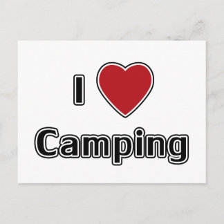Carte Postale I Heart Camping
