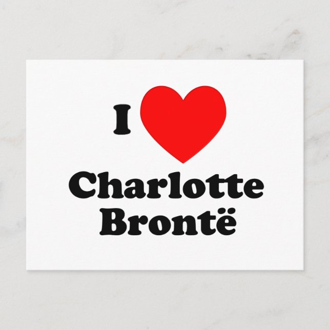 Carte Postale I Heart Charlotte Bronte (Devant)