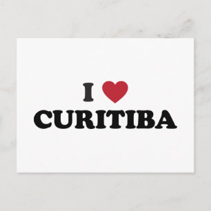 Carte Postale I Heart Curitiba Brésil