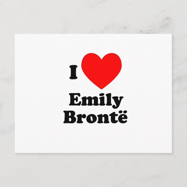 Carte Postale I Heart Emily Bronte (Devant)
