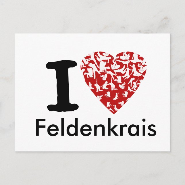 Carte postale I Heart Feldenkrais | Entièrement mo (Devant)