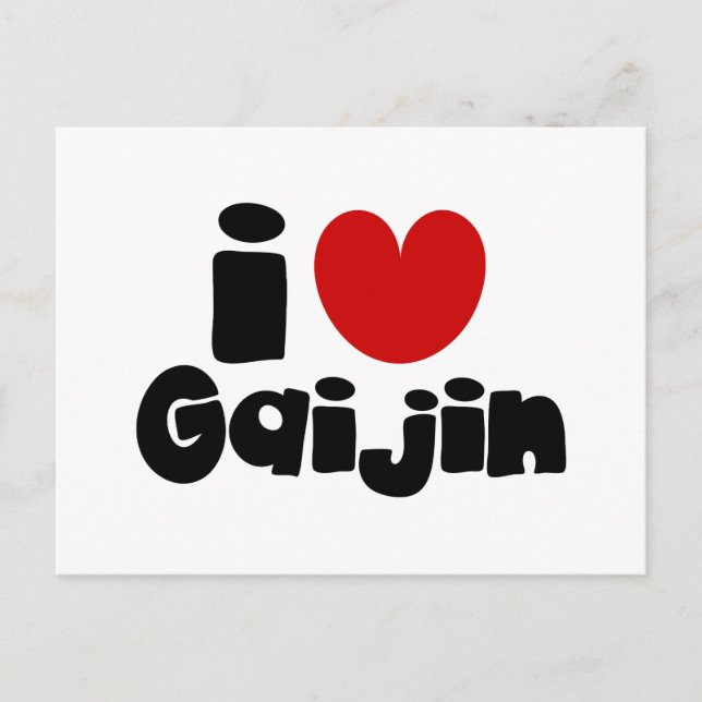 Carte Postale i heart Gaijin (Devant)