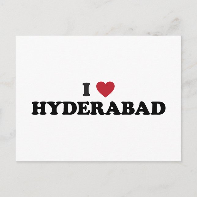 Carte Postale I Heart Hyderabad (Devant)