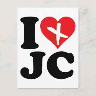 Carte Postale I Heart JC