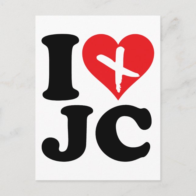 Carte Postale I Heart JC (Devant)