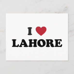 Carte Postale I Heart Lahore Pakistan