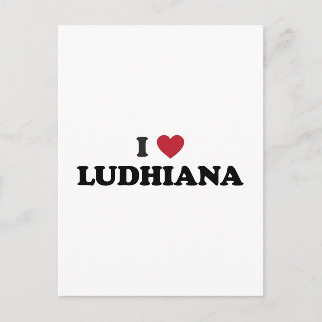 Carte Postale I Heart Ludhiana Inde (Devant)