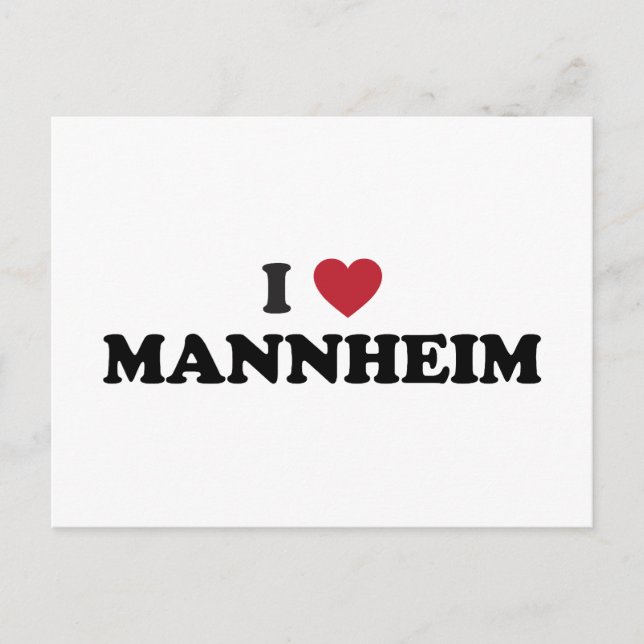 Carte Postale I Heart mannheim allemagne (Devant)